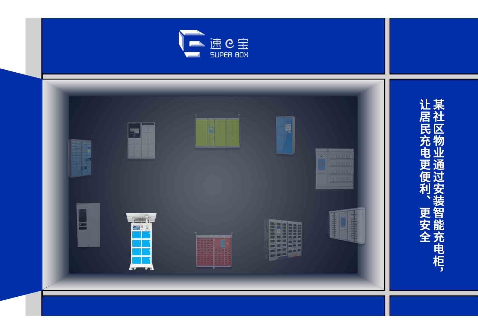 社區(qū)安裝智能充電柜便民